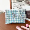 Estilo Ins Bolsita de Maquillaje con Cremallera Floral de Primavera Bolsa de Artículos de Tocador de Perro Lindo Bolsa de Almacenamiento Portátil Bolsa Interior