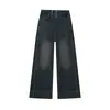 Jeans de Pierna Ancha Sueltos de Cintura Alta de Alta Elasticidad para Mujeres Ropa Exterior de Otoño Invierno para Mujer 2026 Nuevos Pantalones Largos Casuales de Talla Grande Adelgazantes