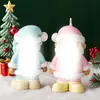 Molde de Silicona para Velas de Papá Noel, Molde de Yeso de Dibujos Animados 3D para Aromaterapia, Molde DIY para Velas de Navidad