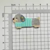 Lindos Accesorios de Animalitos Pequeños con Patrón de Agua de Dibujos Animados Pegatinas para Funda de Teléfono con Pegamento de Crema DIY Decoración Acrílica para Zuecos