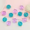 Cuentas Dispersas de Hielo Transparente Estilo Antiguo, Cuentas de Vidrio con Flor en Degradado, Materiales para Cuentas de Pulseras DIY, Accesorios Hechos a Mano para Pendientes