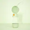 Nueva mascota salida acompañante taza portátil cordón plegable botella de agua gran capacidad botella de agua para beber cuenco para perro taza de agua transfronterizo
