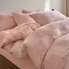 Nueva Colección Primavera/Verano 2026: Juego de Cama de Cuatro Piezas Jacquard Teñido en Hilo Grado A 100% Algodón Transpirable y Suave con la Piel Gasa de Doble Capa Algodón Lavado
