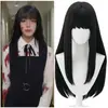 Chica Mágica Xiaoyuan Xiaomei peluca cosplay llama seda alta temperatura anime cosplay negro Universal pelo largo