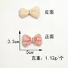 Cinta de cuero con purpurina y lazo para pinzas de pelo infantiles hechas a mano DIY, decoración de ropa para mascotas y muñecas, accesorios semiacabados