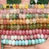 5X8Mm Pedra com Padrão Vermelho de Amazonita Cristal Rachado Multicolorido Contas Soltas Contas Espaçadoras para Ábaco Materiais para Acessórios de Joias Artesanais DIY