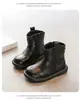 Botas femininas, botinhas infantis, Botas Martin para meninas outono e inverno, botas de algodão branco, botas para bebês meninas outono, sapatos de princesa
