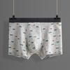 Ropa interior para hombre con estampado estilo ins, boxers U convexos de moda, para estudiantes, período de desarrollo juvenil, ropa interior para hombres jóvenes