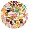 65 piezas súper lindos alimentos 3D para hornear Pegatinas para Cuenta Manual Decoración iPad Refrigerador Taza de Agua Cuaderno Pegatinas impermeables