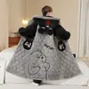 Pijama masculino inverno forrado com fleece espessado acolchoado de três camadas roupão de dormir longo quente de fleece de coral para crianças mais velhas e adolescentes conjunto