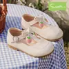 Zapatos de Cuero Snuffy para Niñas Modelo Nuevo Primavera y Otoño 2026 Zapatos Individuales de Dibujos Animados Suaves y Antideslizantes para Niñas Pequeñas