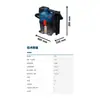 La aspiradora Bosch GAS18V-6LS es un pequeño recogedor de polvo de mano con batería de litio para uso industrial, un potente eliminador de polvo para la construcción