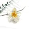 Novedad Pinza de Flor de Huevo Pinza de Pelo de Flor de Colores Retro Europea y Americana Pinza Lateral para Cabello de Mujer Pinza de Tiburón para Media Cabeza