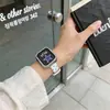 Pulseira de Couro com Corações de Bolinhas Duplamente Rebites Adequada para Apple Watch iWatch 12ª Geração 11/10