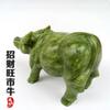 Adornos de Jade Verde Natural, Adornos de Jade del Zodíaco Buey Feng Shui, Jadeware, Sala de Estar, Vitrina de Vinos, Vestíbulo de Entrada, Decoraciones de Oficina
