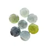 Anel de Flor de Rosa de Jade Natural Acessórios DIY Joias Feitas à Mão Pequenos Acessórios Fabricante de Jade de Xiuyan Escultura em Jade