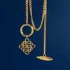 Diseño Personalidad Europea y Americana Sentido Geométrico Abstracto Cuadrado Hueco Hebilla Ots Pulsera Moda Callejera Tendencia Accesorios de Moda Nuevo Tendencia