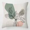 Funda de almohada artística abstracta Morandi personaje de línea cojín suministros para el hogar almohada transfronteriza sofá decoración simple