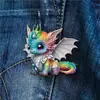Broche de Dragón Acrílico Creativo Colorido Transfronterizo Adorno Colgante Estándar para Coche