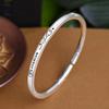 2024 Nuevo Pulsera de Alfabeto Inglés Simple con Rosa Estilo Frío Abierto Pulsera Regalos para Novia