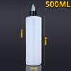 50 100ml 500 1000ml gel blanco translúcido botella boca puntiaguda sub-embalaje botella vacía