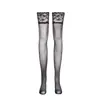 Medias Largas Aurora Sexy 3D Ultradelgadas para Mujer, Brillantes y Sedosas con Borde de Encaje de Silicona Antideslizante, Calcetines de Muslo Hasta la Rodilla