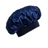 Gorro de Baño de Satén de Ala Ancha de Alta Elasticidad para Mujer Gorro de Dormir para Adultos Gorro de Satén para el Cuidado del Cabello Gorro de Belleza Que No Daña el Cabello Gorro Posparto