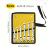Chave de Catraca Giratória, Conjunto de Chaves Rápida de Duplo Propósito, Conjunto Completo de Ferramentas de Ferragens, Ferramenta de Reparo de Máquinas de Boca Aberta, Ferramenta Manual