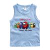 Chaleco de algodón para niños verano nuevo niños lobo espacial matando delgado niños bebé camiseta interior moda