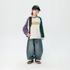 Jeans para niños 2026 otoño nuevo estilo pantalones casuales rectos para niños japoneses y coreanos, pantalones tipo zanahoria de moda para bebés y niños pequeños
