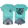 Mi Mejor Amiga y Yo Hablamos Camiseta Casual Simple Redonda de Manga Corta para Mujer Disponible en Stock Camiseta Básica Amazon