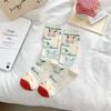 Calcetines Delgados de Verano para Cachorros, Lindas Chicas Vigilantes, Estilo Japonés, Dibujos Animados, Estilo Ins, Algodón Puro, Calcetines de Caña Media para Mujer