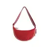 Bolsa Satchel Masculina Feminina Versátil Casual Contrastante Transversal Ajustável Ombro Dumpling Leve Viagem 477115