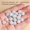 Cuentas de jadeíta natural con agujero grande, cuentas de jade tejidas creativas para bricolaje, pulsera, collar, cuentas sueltas, accesorios al por mayor