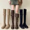 Botas Altas Convertibles de Dos Vías con Suela Gruesa para Mujer, Nuevo Estilo Otoño e Invierno 2026, Botas de Montar de Tacón Grueso Hasta la Rodilla, Venta al por Mayor Transfronteriza