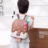 Mochila escolar de casca de ovo de sorvete de desenho animado para jardim de infância, turmas média e pequena, mochila infantil de casca dura, bolsa infantil para meninos e meninas da pré-escola