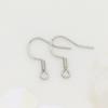 Ganchos para Orejas de Cobre Chapados en Plata 925, Accesorios para Pendientes de Color Duradero Chapados en Oro, Piezas Semi-Terminadas para Pendientes Hechas a Mano para DIY al por Mayor E100