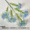 Flor Artificial de 5 Cabezas Lirio Araña Floral de Boda Arte Floral Manjusha Accesorio para el Cabello Estilo Europeo Atrezzo para Fotografía Adorno para Escaparate