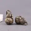 Cabaça Trepadeira Sino de Presente Latão Puro Cabaça Sino da Fortuna Prosperidade Carro Cobre Puro Feito à Mão Retro Oco Pequeno Ornamento