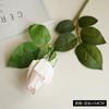 Flor artificial de rosa hidratante ao toque, haste única, rosa de Dia dos Namorados, decoração de casa, presente de Dia dos Namorados, botão de rosa