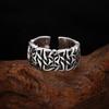 Anel de prata esterlina 925 por atacado anel de cruz de espinhos masculino e feminino abertura prata tailandesa tendência vintage joias personalizadas