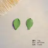 Nuevo Colgante de Hoja de Monstera Verde Fresco de Aleación DIY Pulsera Llavero Decoración Accesorio Materiales