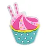 Encanto de Zapato de Comida de Goma Suave de PVC con Tema de Pastel 'Sweetheart' para Niñas, Decoraciones de Zapato Desmontables DIY, Venta al por Mayor