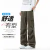 Pantalones de Trabajo de Verano Transfronterizos con Sensación de Hielo para Hombre, Bolsillos Múltiples Casuales Talla Grande Estilo Americano Rectos Holgados para Exteriores Montaña Senderismo