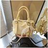Bolso de Mano Rosa Nuevo de Primavera Transfronterizo Bolso de Hombro Cruzado Estilo Coreano Combinable Bolso Bowling Bolso Pequeño de Moda