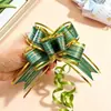 Venta al por mayor transfronteriza 30 corteza mediana flor de mano lazo embalaje regalo de Navidad hilo de nieve árbol flor de mano