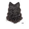 Postizo para Mujer con 4 Clips, Extensión de Cabello Largo Rizado en Forma de V de una Pieza, Peluca Rizada de Onda Grande en Forma de U, Rizos Naturales