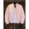Jaqueta de couro com gola alta, à prova de vento e quente, estilo americano para homens, casaco cardigã casual de outono resistente, top solto moderno com patchwork