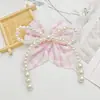Renda Pérola Xadrez Cauda de Andorinha Laço Acessórios de Cabelo Grampo de Cabelo DIY Roupas Bolsa Capa de Celular Acessórios de Joias DIY