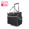 Bolsa de Arrastre Acolchada Personalizada por el Fabricante Rombo Acolchado Máquina de Coser Bolsa de Cosméticos Bolsa de Viaje para Exportación Bolsa de Carrito Negra